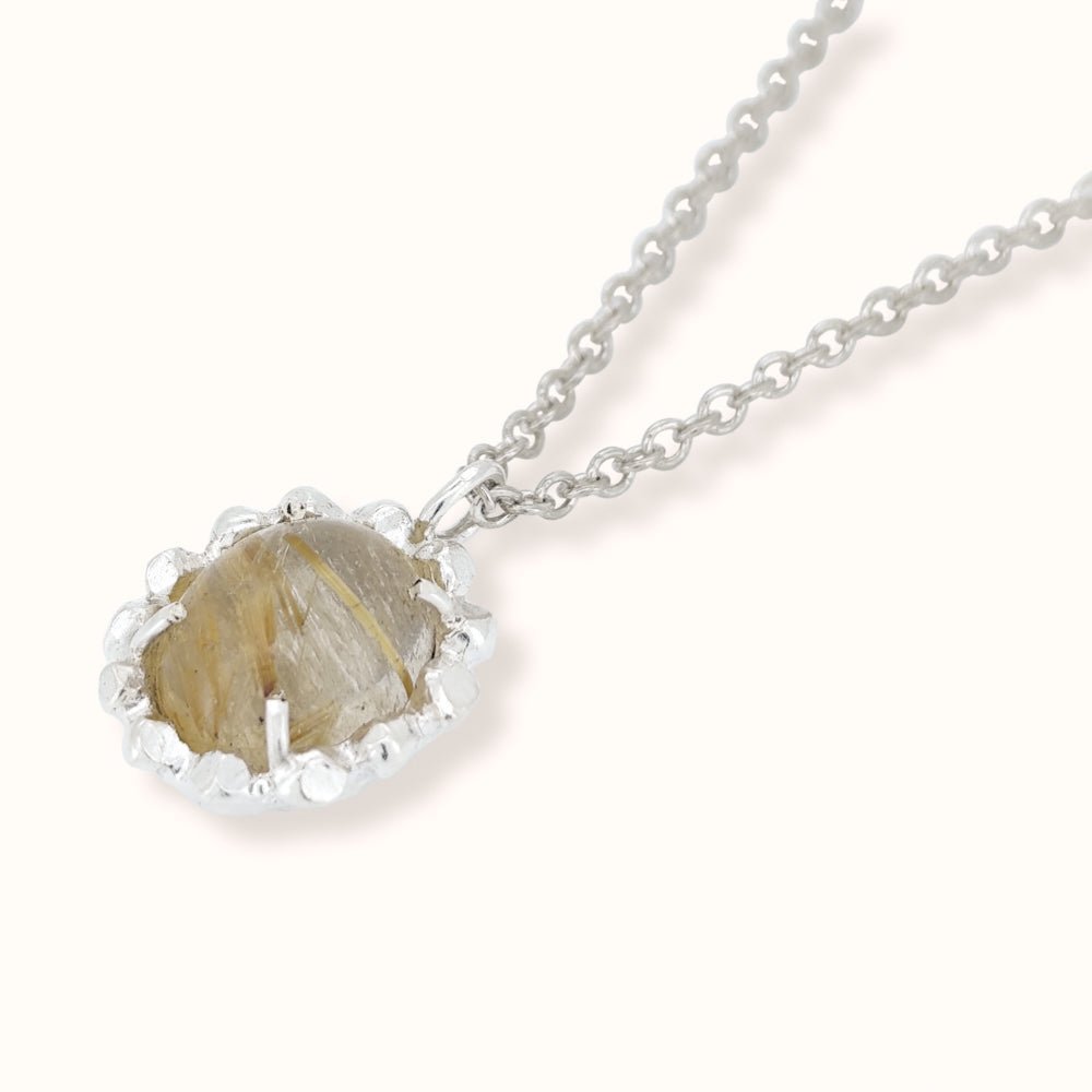 Collana Roccia con Quarzo rutilato - Grete Schieder - art and jewelry