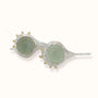 Orecchini con Prehnite