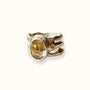 Anello con grande quarzo rutilato - Grete Schieder - art and jewelry