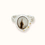 Anello con quarzo dendritico - Grete Schieder - art and jewelry