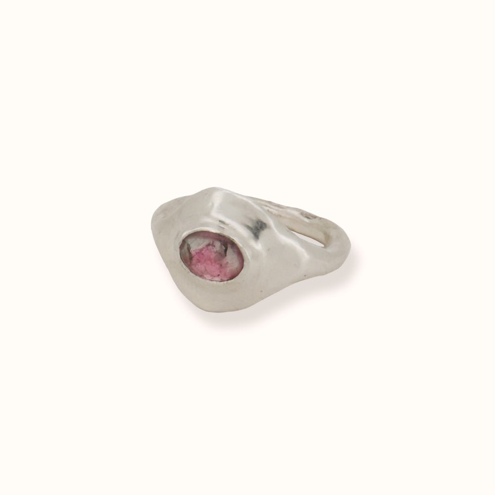 Anello con tormalina multicolore - Grete Schieder - art and jewelry
