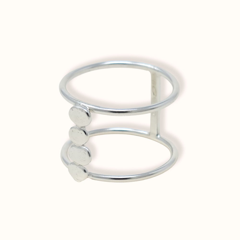 Anello doppio Rio equilibrio - Grete Schieder - art and jewelry