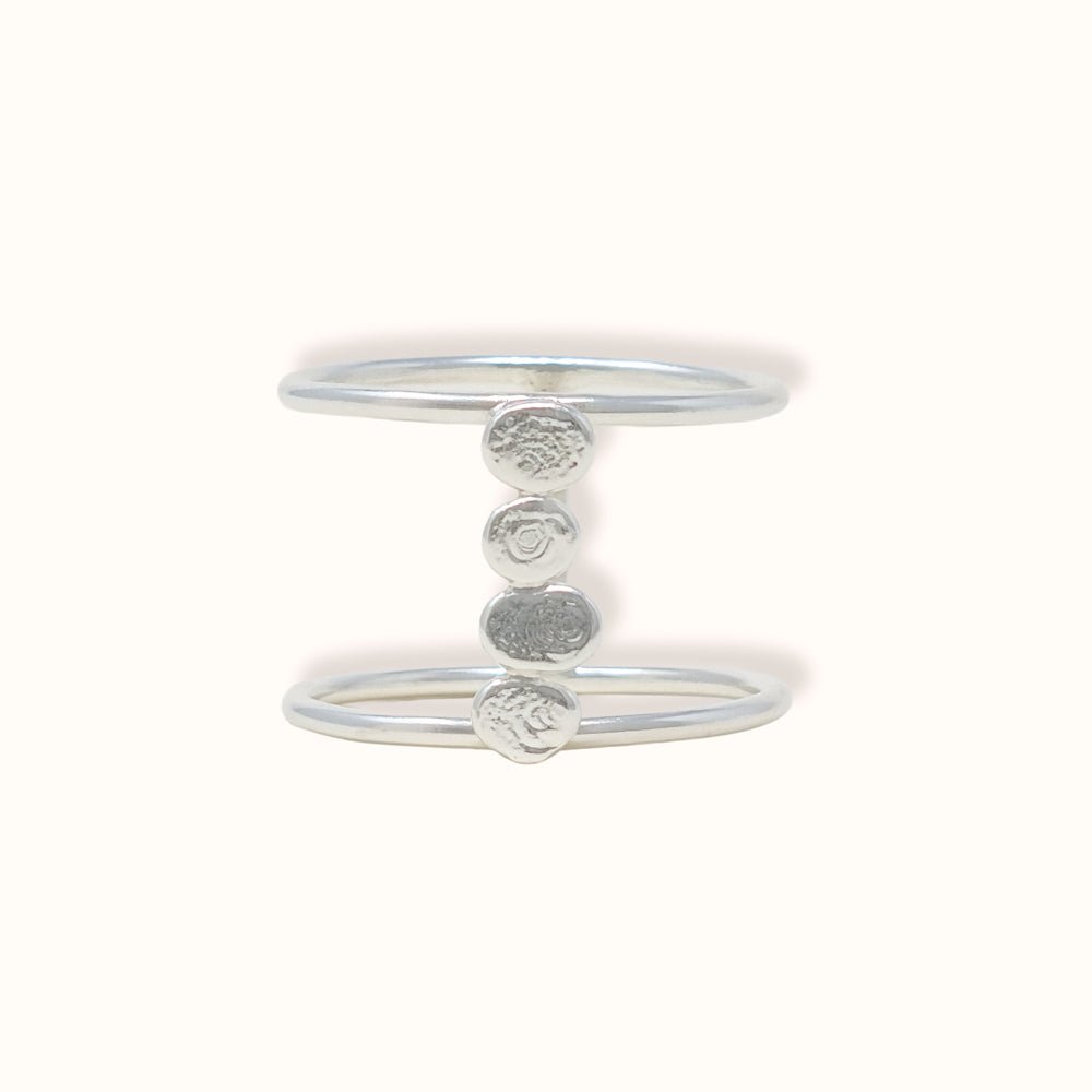 Anello doppio Rio equilibrio - Grete Schieder - art and jewelry
