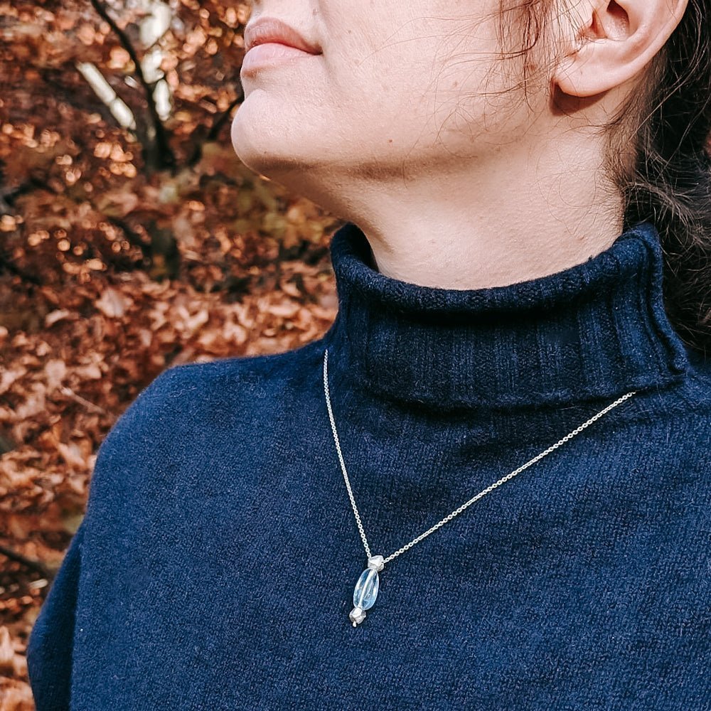 Ciondolo con cristallo di rocca - Grete Schieder - art and jewelry