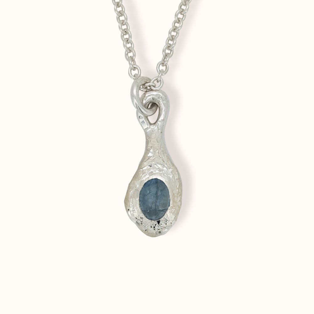 Ciondolo piccolo con acquamarina - Grete Schieder - art and jewelry