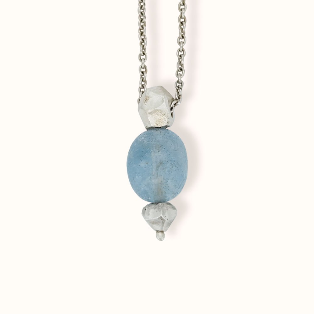 Collana con acquamarina - Grete Schieder - art and jewelry