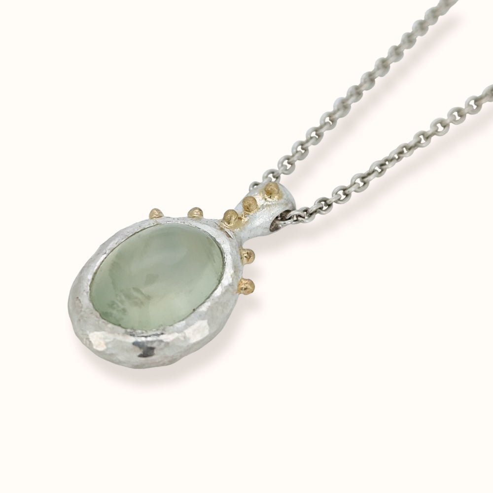 Collana con prehnite - Grete Schieder - art and jewelry