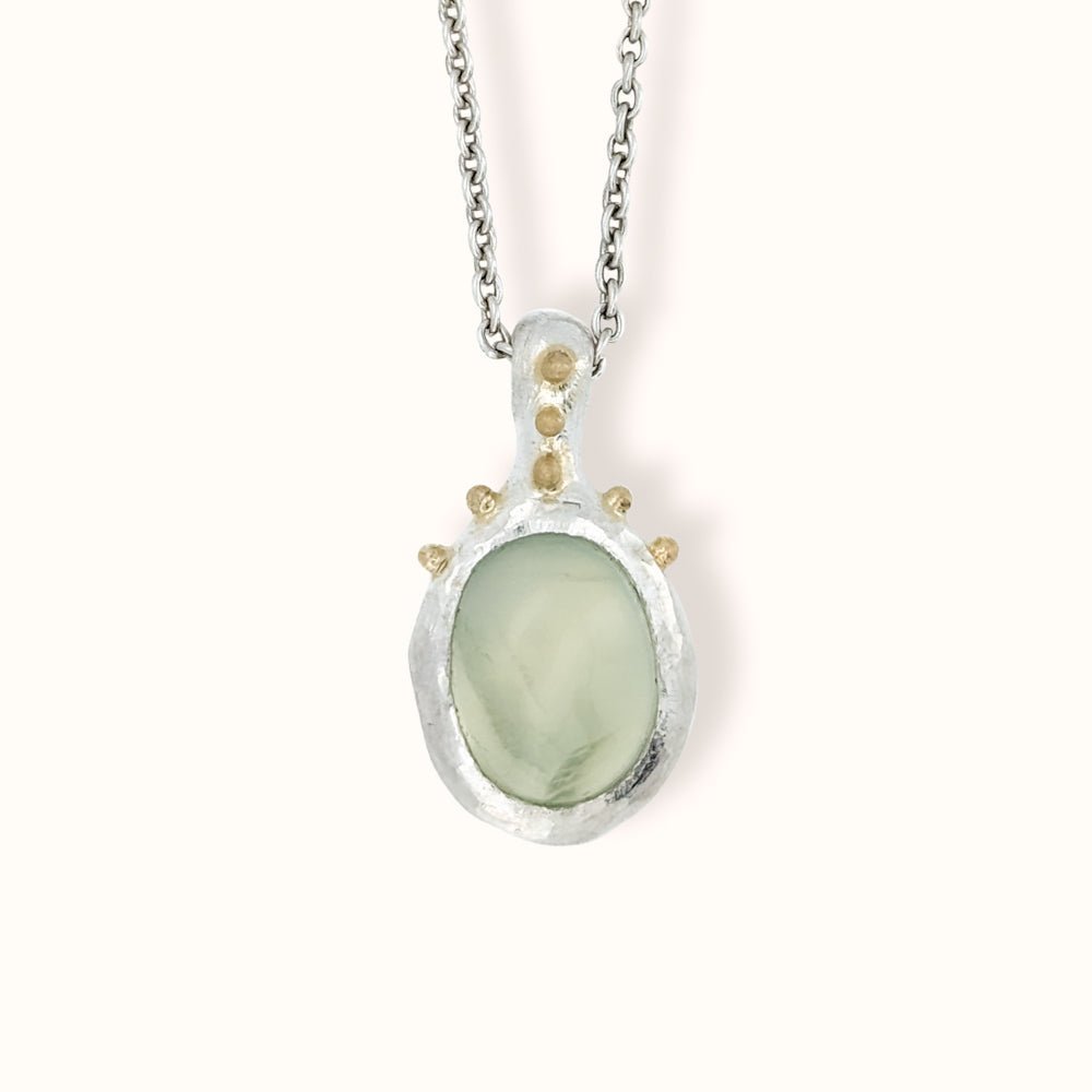 Collana con prehnite - Grete Schieder - art and jewelry