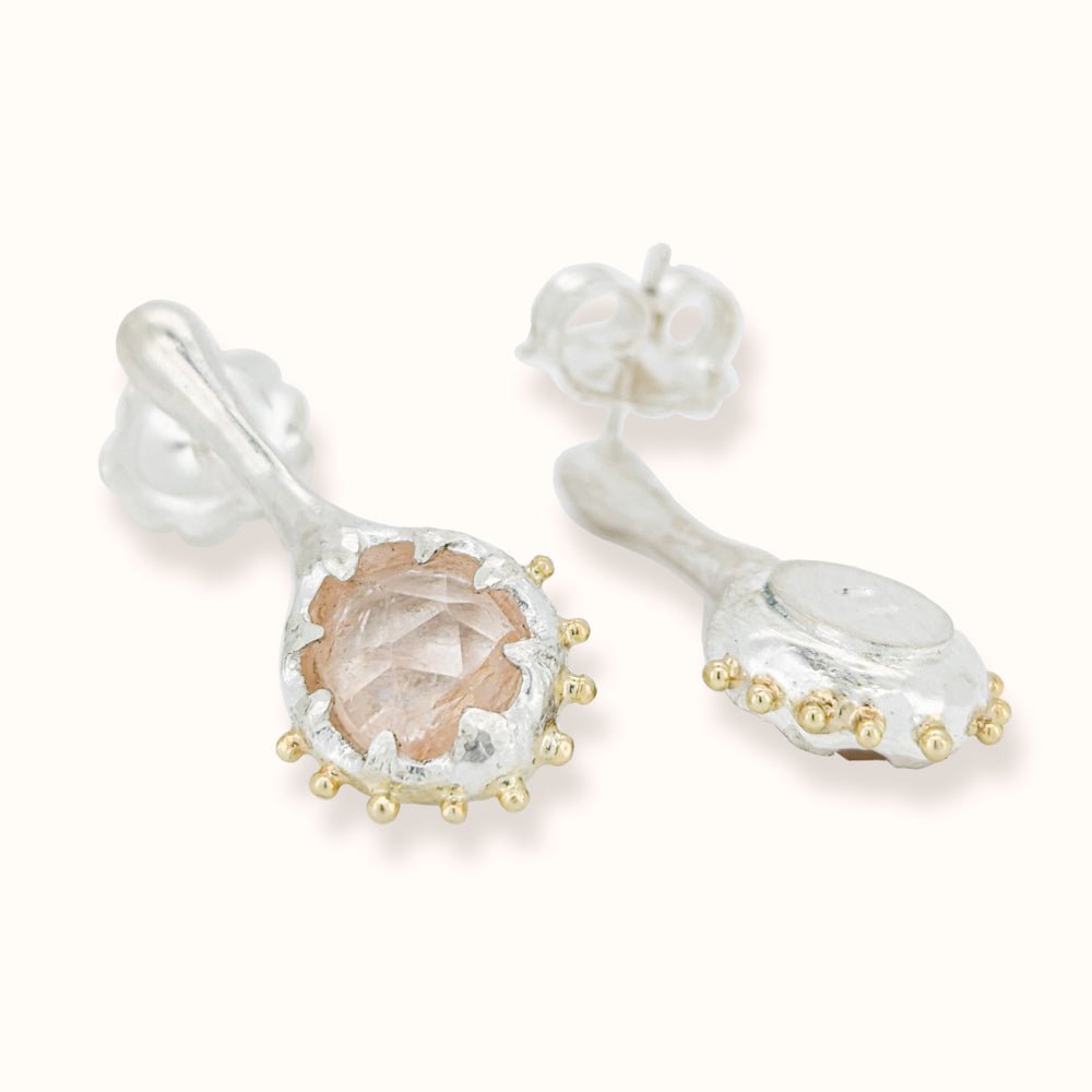 Orecchini con morganiti - Grete Schieder - art and jewelry