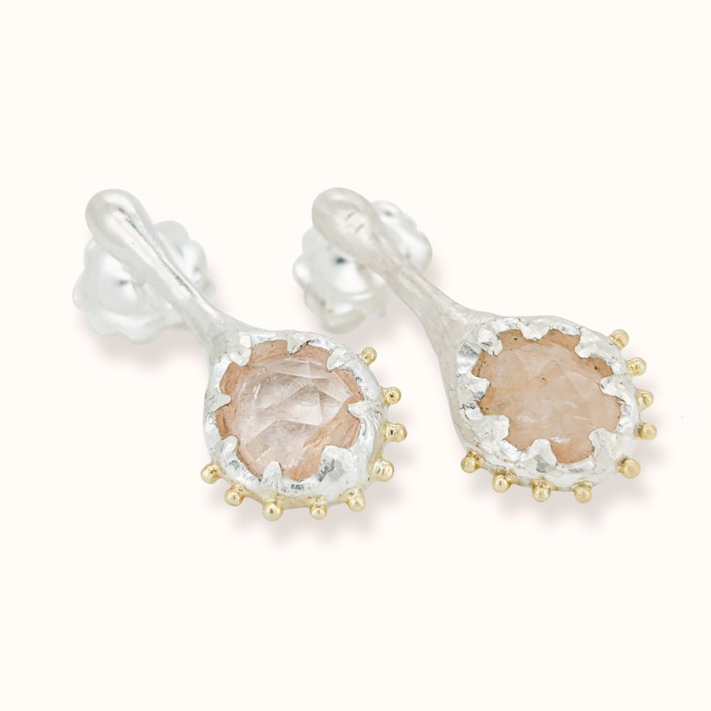 Orecchini con morganiti - Grete Schieder - art and jewelry