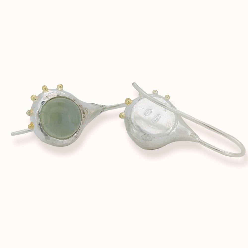 Orecchini con Prehnite - Grete Schieder - art and jewelry