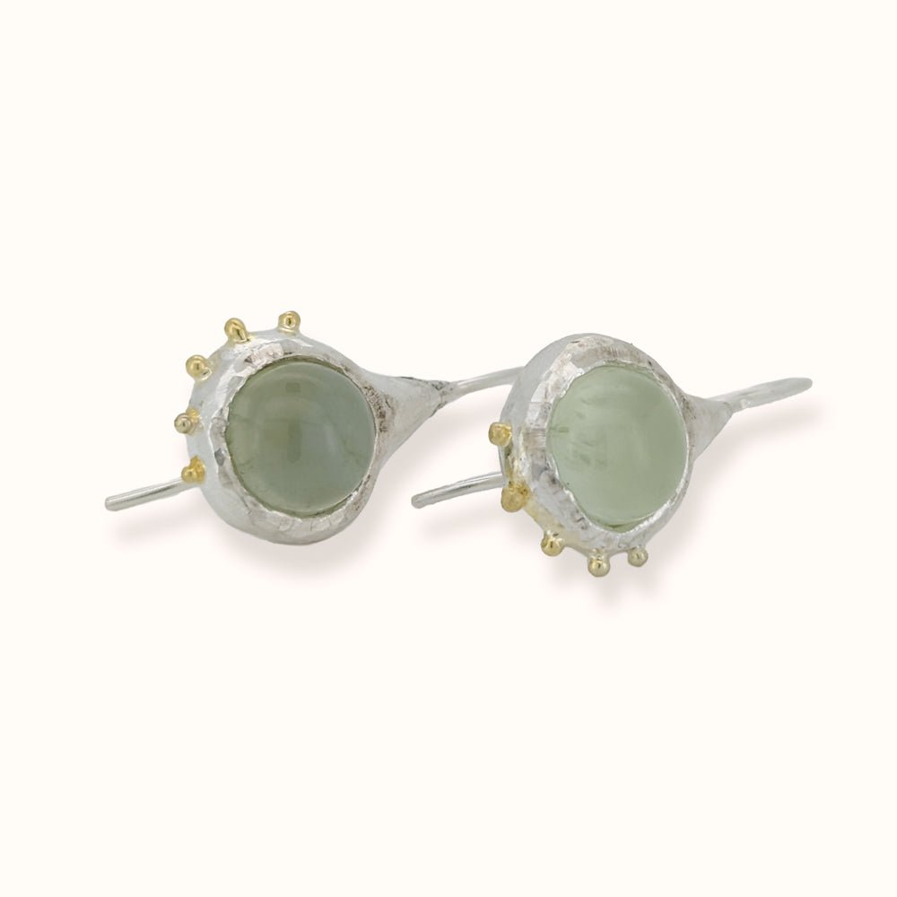 Orecchini con Prehnite - Grete Schieder - art and jewelry